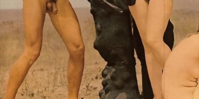 ass,doggystyle,hairy,natural tits,outdoor,pussy,retro,taboo,vintage